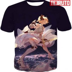 Gorgeous Altria Pendragon Black Action Fate Stay Night Anime Tee 3D AOP T-Shirt