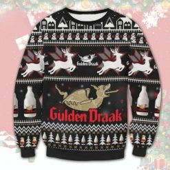 Gulden Draak Beer Christmas Wool Knitted Sweater