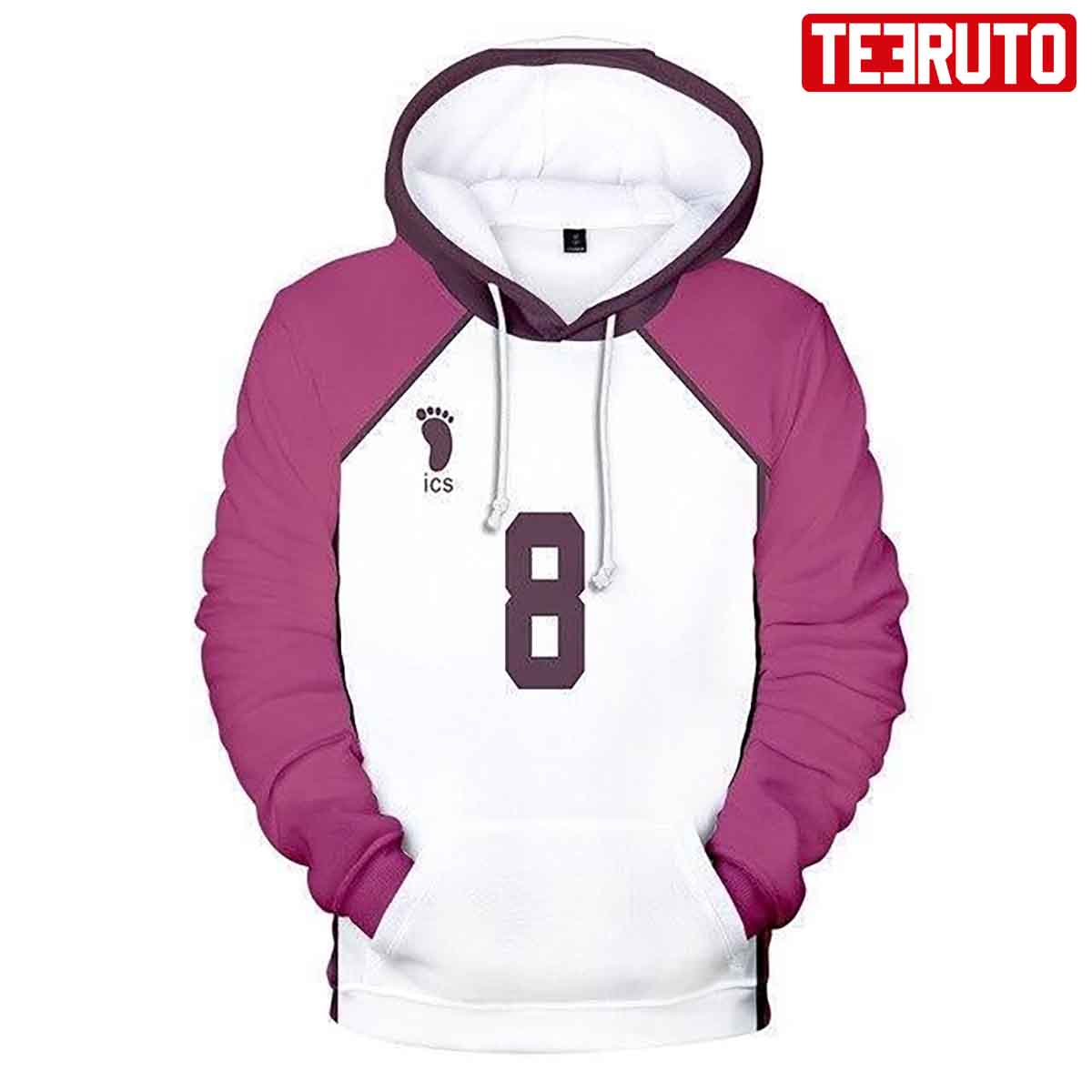 Haikyuu Goshiki Tsutomu No 8 Cosplay Hd 3d Aop Hoodie