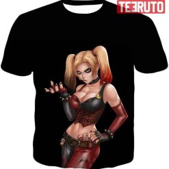 Harley Quinn Hd Graphic Black Tee 3D AOP T-Shirt