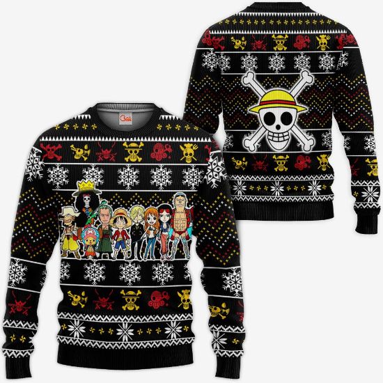 Heart Pirates Anime One Piece Xmas Ugly Christmas Knitted Sweater