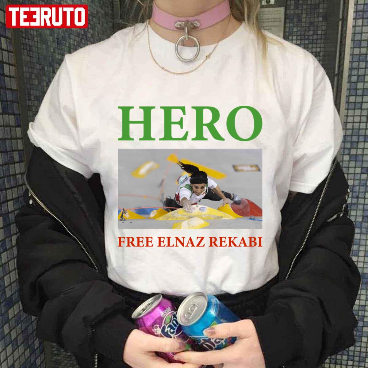 Hero Free Elnaz Rekabi Hero Iran Protests Unisex T-shirt