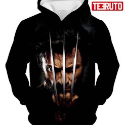 Hero Wolverine Marvel Cinematic Promo Black Hd 3d Aop Hoodie