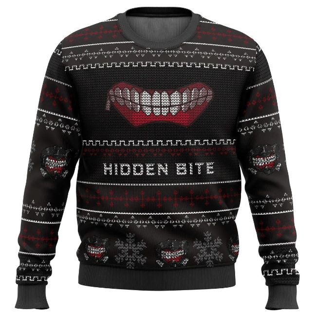 Hidden Bite Tokyo Ghoul Anime Gift Fan Ugly Sweater