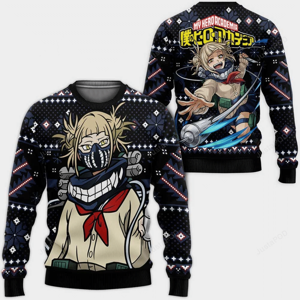 Himiko Toga My Hero Academia Anime Christmas Wool Knitted Ugly Sweater