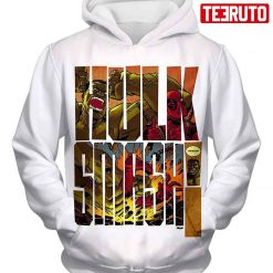 Hulk Smash Marvel White Hd 3d Aop Hoodie