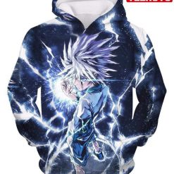 Hunter X Hunter Killua Zoldyck Lightning – Hxh And Clothing Hd 3d Aop Hoodie