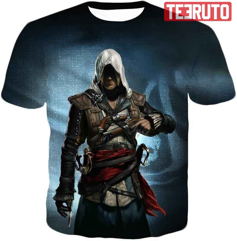 Incredible Hero Edward James Assassin's Creed Black Flag Promo Tee 3D ...