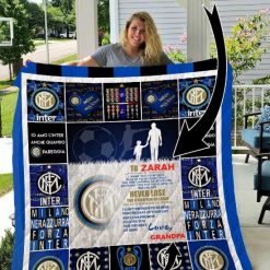 Inter Milan Personalized Name Quilt Blanket