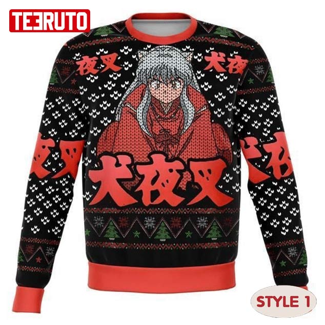 Inuyasha Kagome Cute Manga Anime Christmas Wool Knitted Sweater Multiple Styles