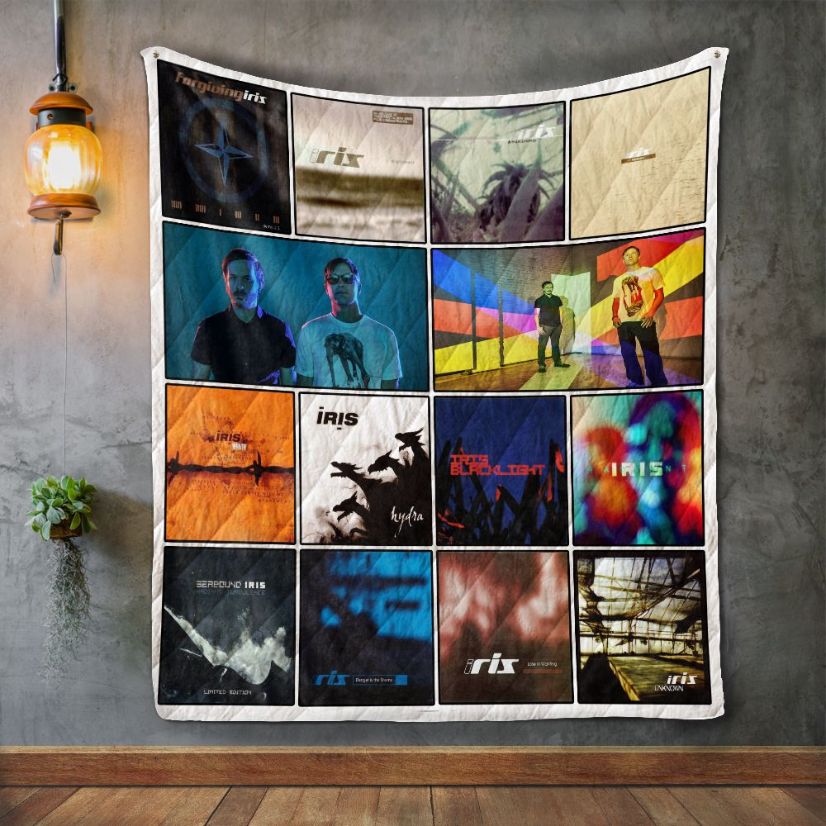 Iris Album Covers Quilt Blanket