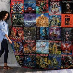 Iron Maiden Albums Cover Poster Quilt Ver Love Quilt Blanket