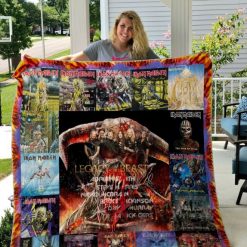 Iron Maiden  Legavy Of The Beast Style Quilt Blanket