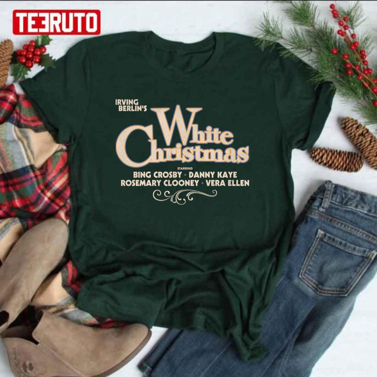 Irving Berlin’s White Christmas 1954 Holiday Title Unisex T-shirt