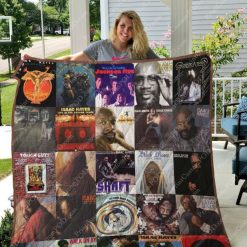 Isaac Hayes Albums For Fans Ver Collected Quilt Blanket