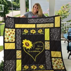 It’s A Relationship Jesus Christ Sunflower Pattern Quilt Blanket