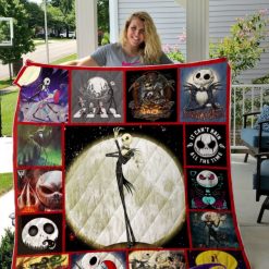 Jack Skellington It Can’t Rain All The Time Quilt Blanket