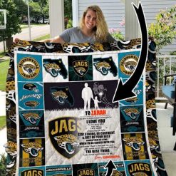 Jacksonville Jaguars Personalized Name Sport Quilt Blanket