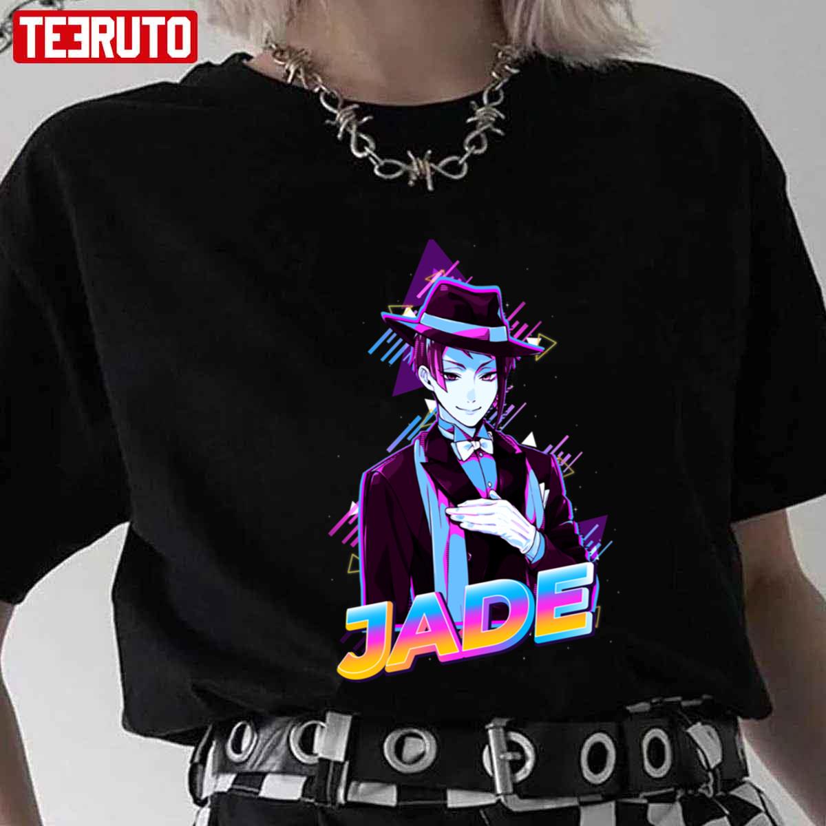 Jade Leech Retro Aesthetic Disney Twisted-Wonderland Unisex T-shirt