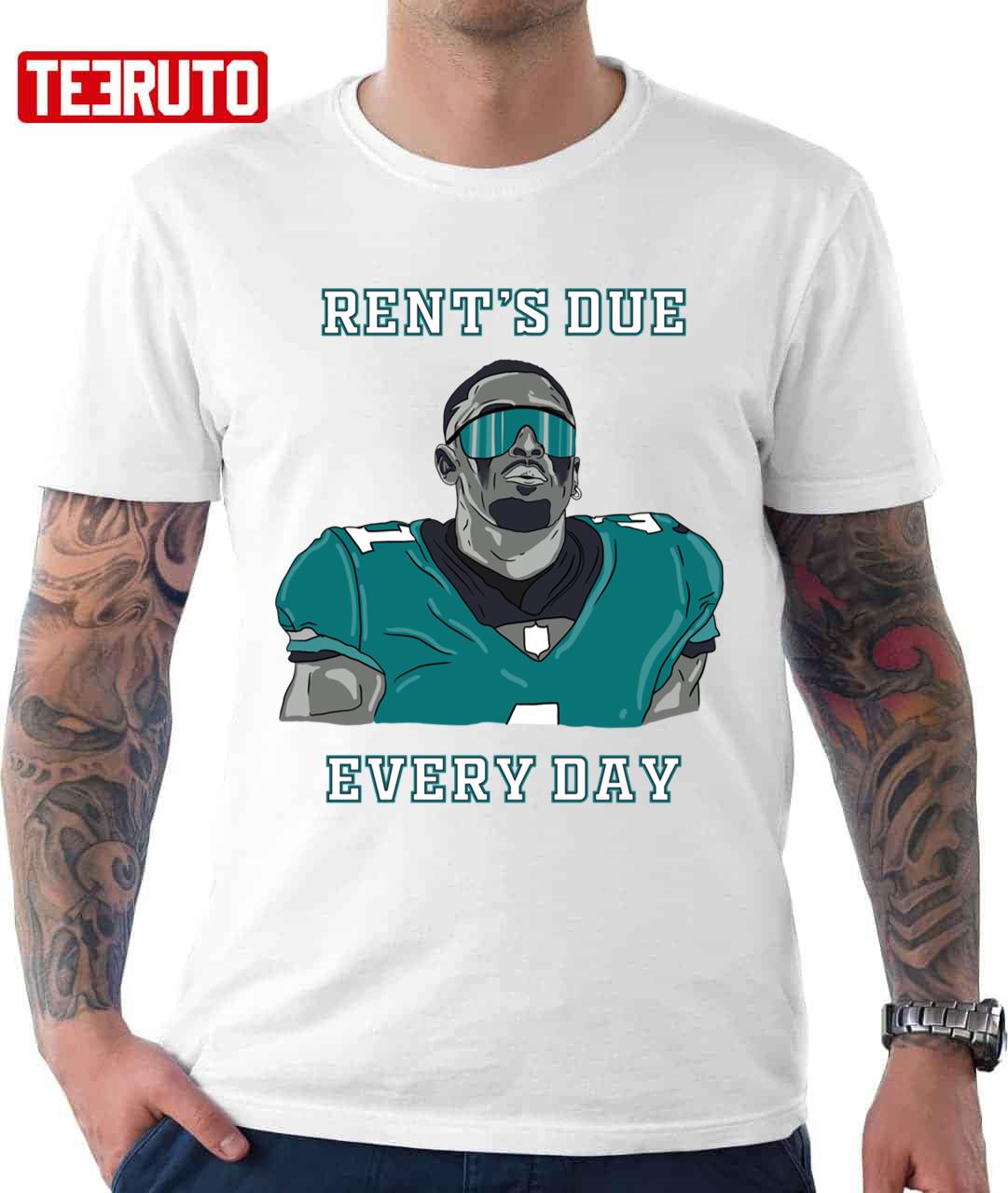 FREE shipping Jalen Hurts Rent's Due Every Day Philadelphia Eagles shirt,  Unisex tee, hoodie, sweater, v-neck and tank top