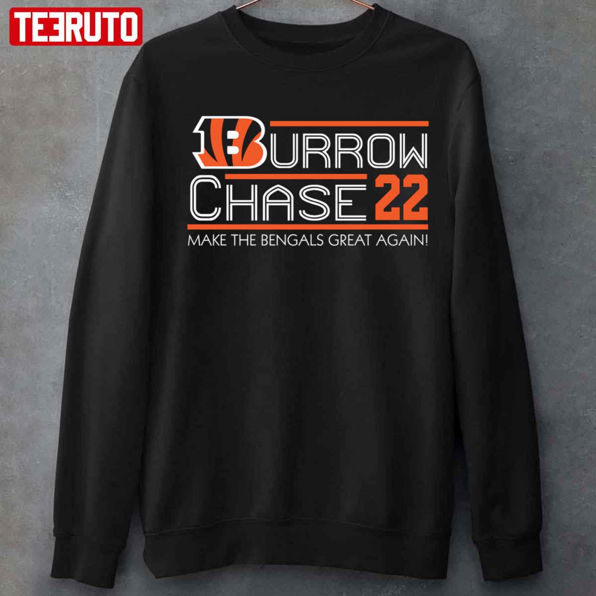 Ja'marr Chase 2022 Joe Burrow Bengals Unisex T-shirt - Teeruto