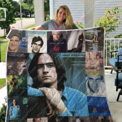 James Taylor Albums For Fans Quilt Blanket