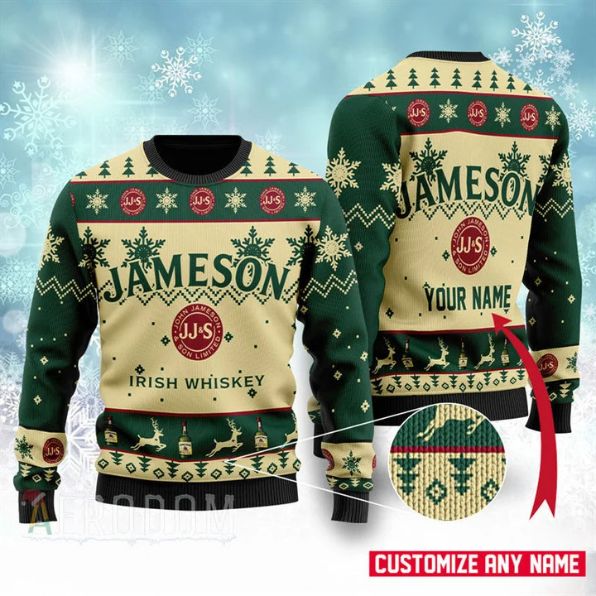 Jameson Personalized Xmas Ugly Christmas Sweater