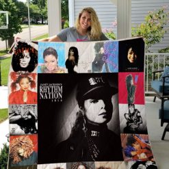 Janet Jackson 1814 For Fans Ver Collection Quilt Blanket