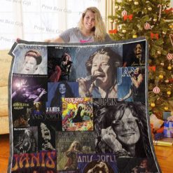 Janis Joplin Albums Cover Poster Ver Quilt Blanket