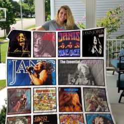 Janis Joplin Music Album Collected Quilt Blanket