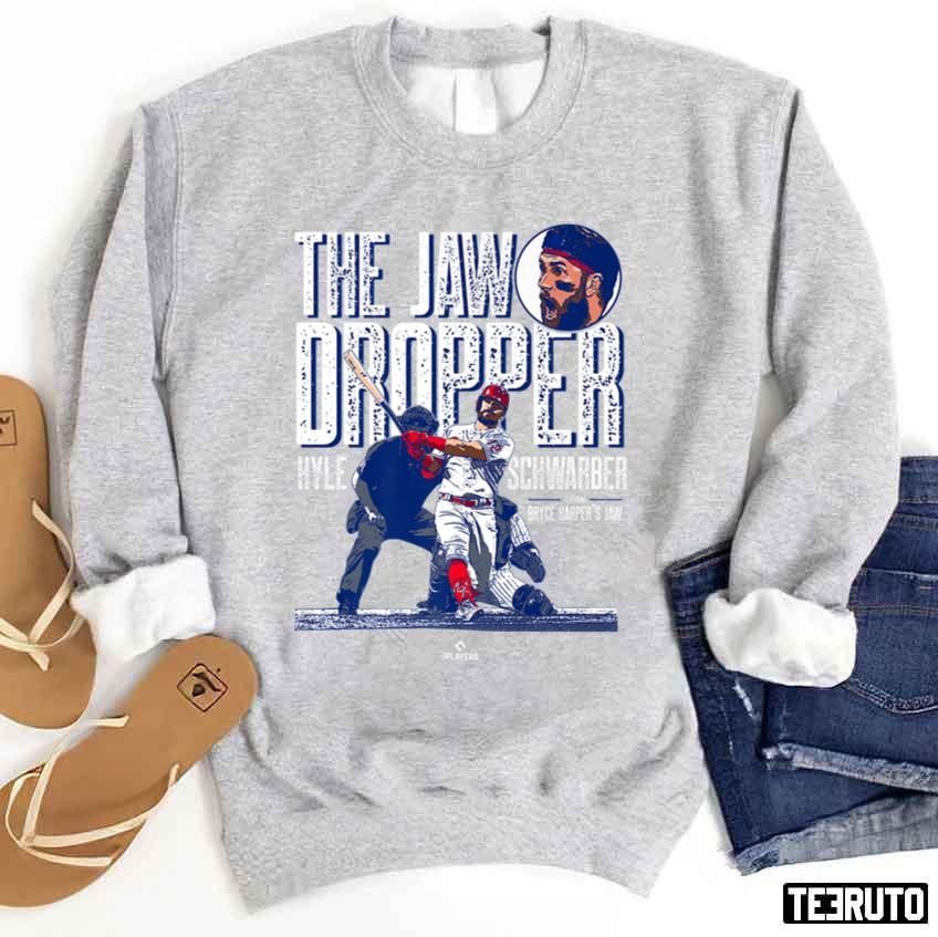 Jaw Dropper Kyle Schwarber Philadelphia Mlbpa Unisex Sweatshirt