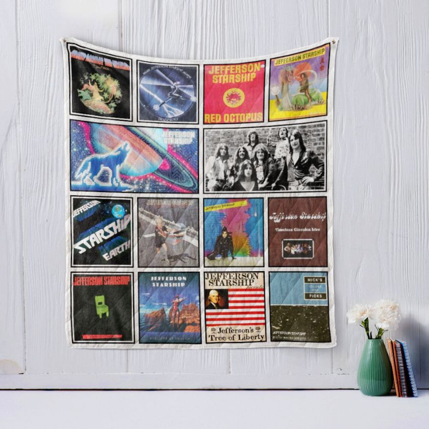 Jefferson Starship Quilt Blanket Teeruto