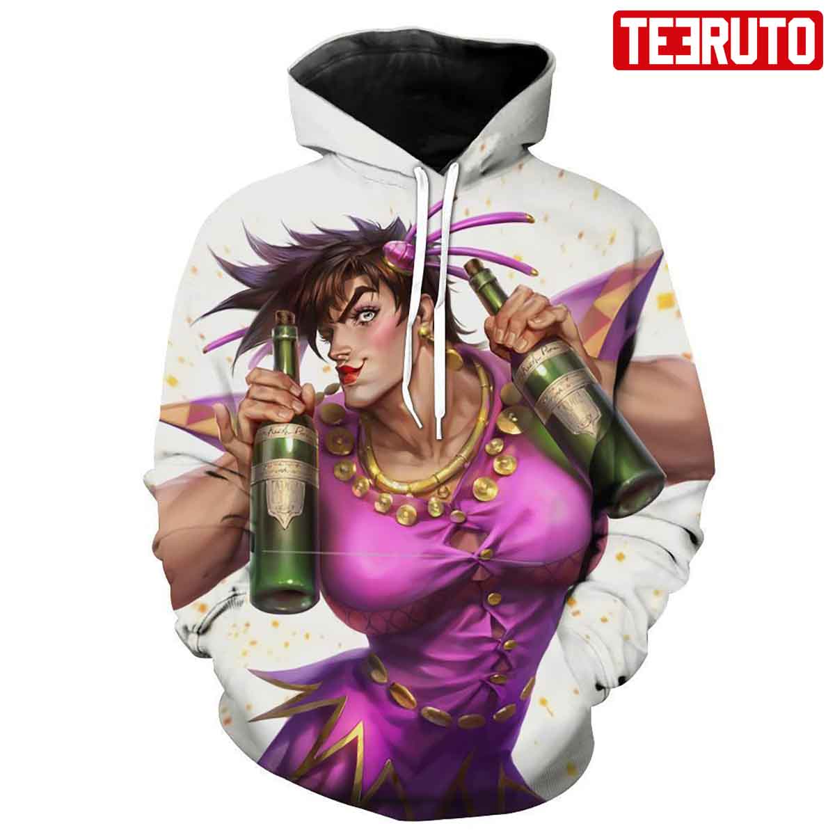 Jotaro Face - Cool Jotaro Jojo Jojo's Bizarre Adventure Anime Hd 3d Aop  Hoodie - Teeruto