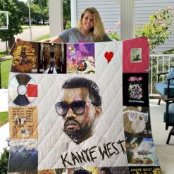 Kanye West Rap Quilt Blanket