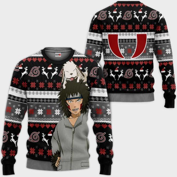 Kiba Inuzuka Anime Ugly Christmas Knitted Sweater