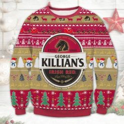 Killians Red George Beer Irish Red Christmas Ugly Wool Knitted Sweater