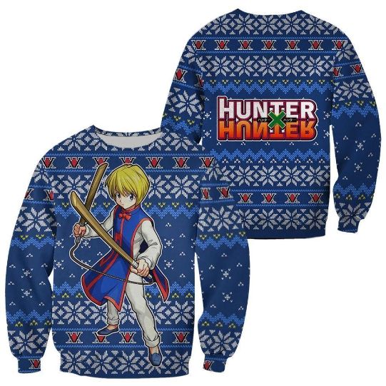 Kurapika Hxh Anime Xmas Clothes Ugly Christmas Knitted Sweater