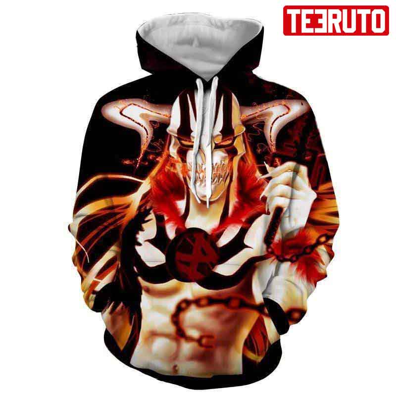 Kurosaki Shinigami Hollow Version Remarkable – Bleach Ichigo Anime Hd 3d Aop Hoodie