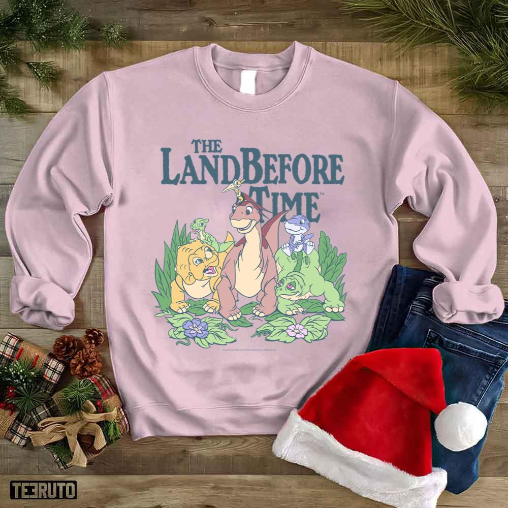 Land Before Time Pastel Dinosaur Friends Unisex Sweatshirt