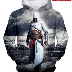 Legendary Assassin Hero Altair Cool Assassin Creed Promo Hd 3d Aop Hoodie