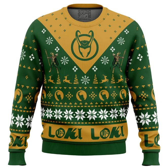 Let Earth Receive Her King Loki Marvel Loki Christmas Ugly Wool Knitted Sweater