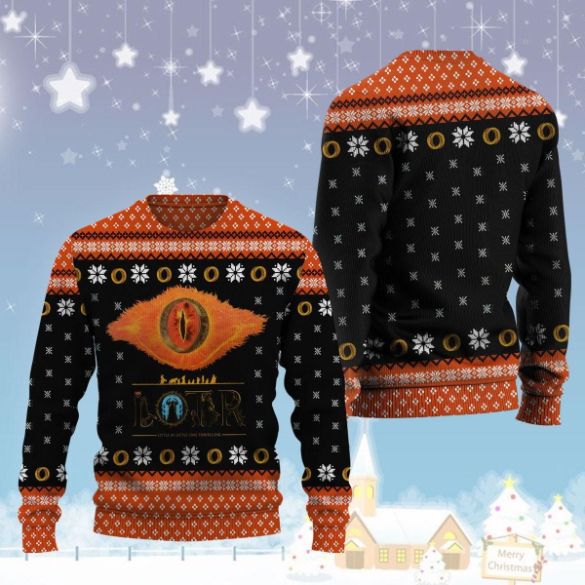 LORD Ring On Fire Ugly Christmas Sweater