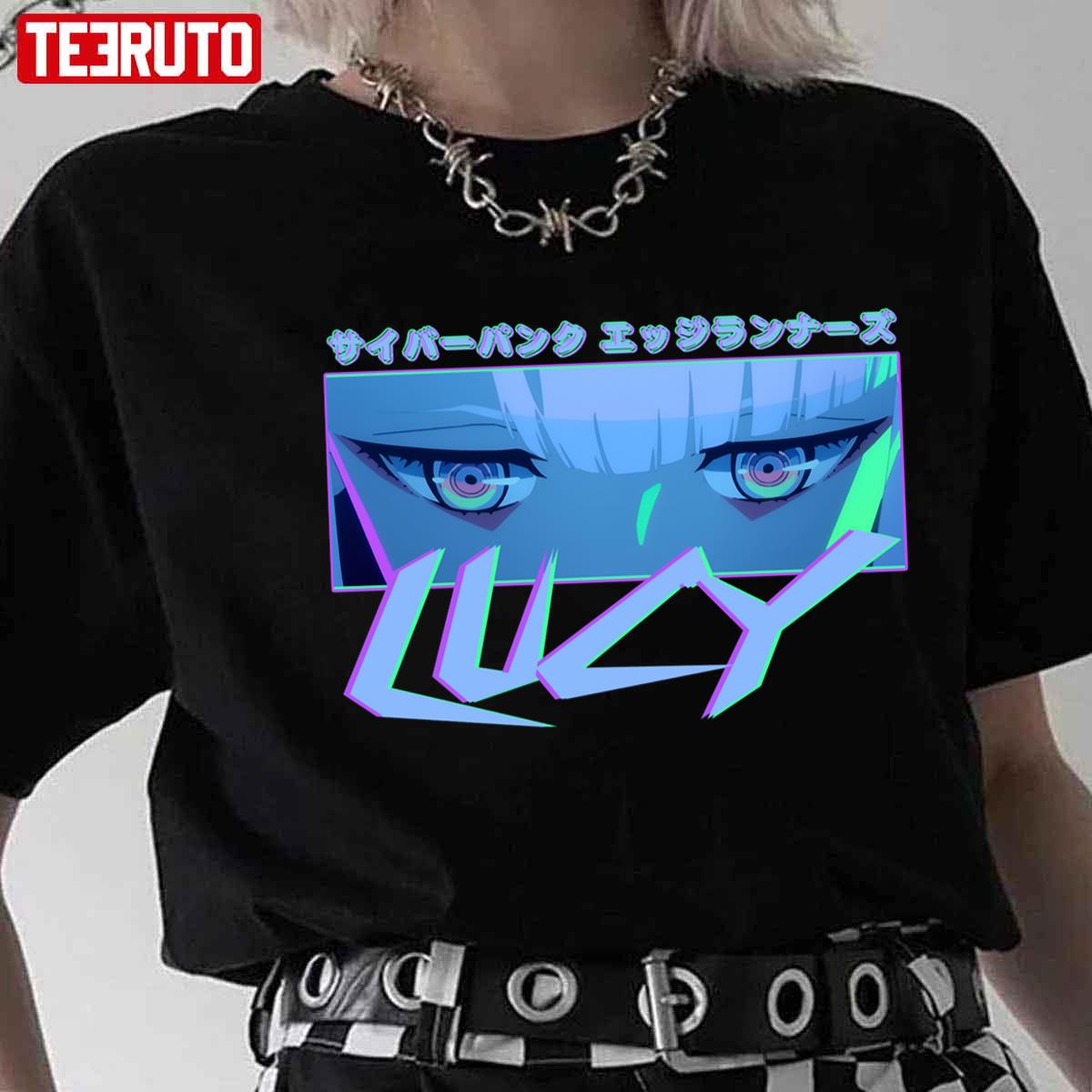 Lucy's Eeyes Cyberpunk Edgerunners Anime Manga Unisex T-shirt - Teeruto