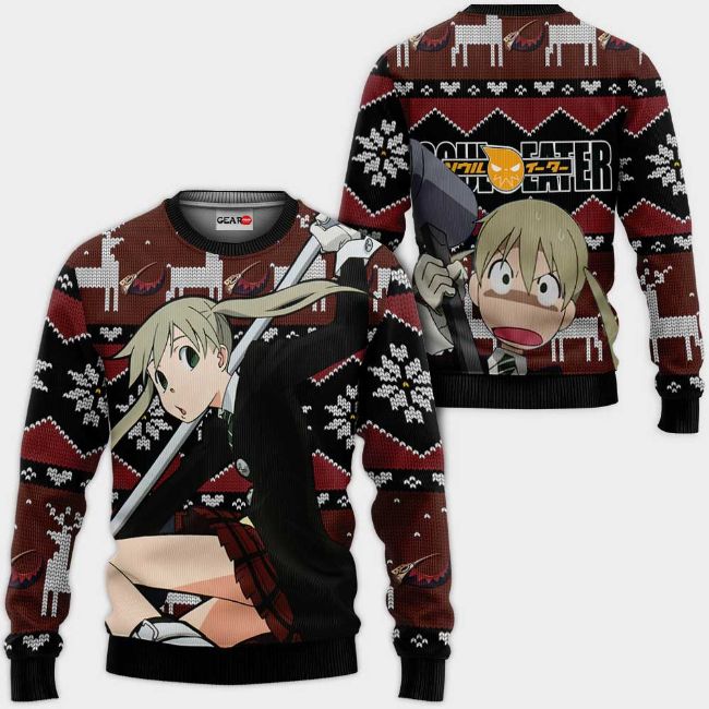 Maka Albarn Anime Soul Eater Xmas Ugly Christmas Knitted Sweater