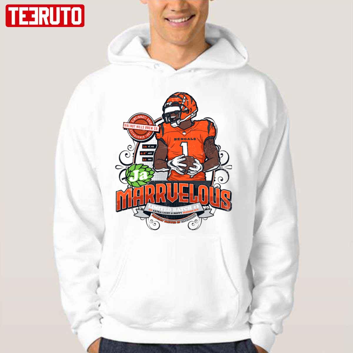 Marrvelous Cincinnati Bengals Ja'marr Chase Unisex Hoodie - Teeruto