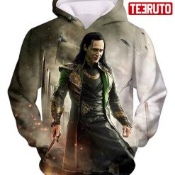 Marvels Mind Controlling Villain Loki Graphic Action Hd 3d Aop Hoodie