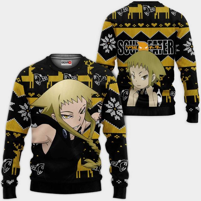 Medusa Gorgon Anime Soul Eater Xmas Ugly Christmas Knitted Sweater
