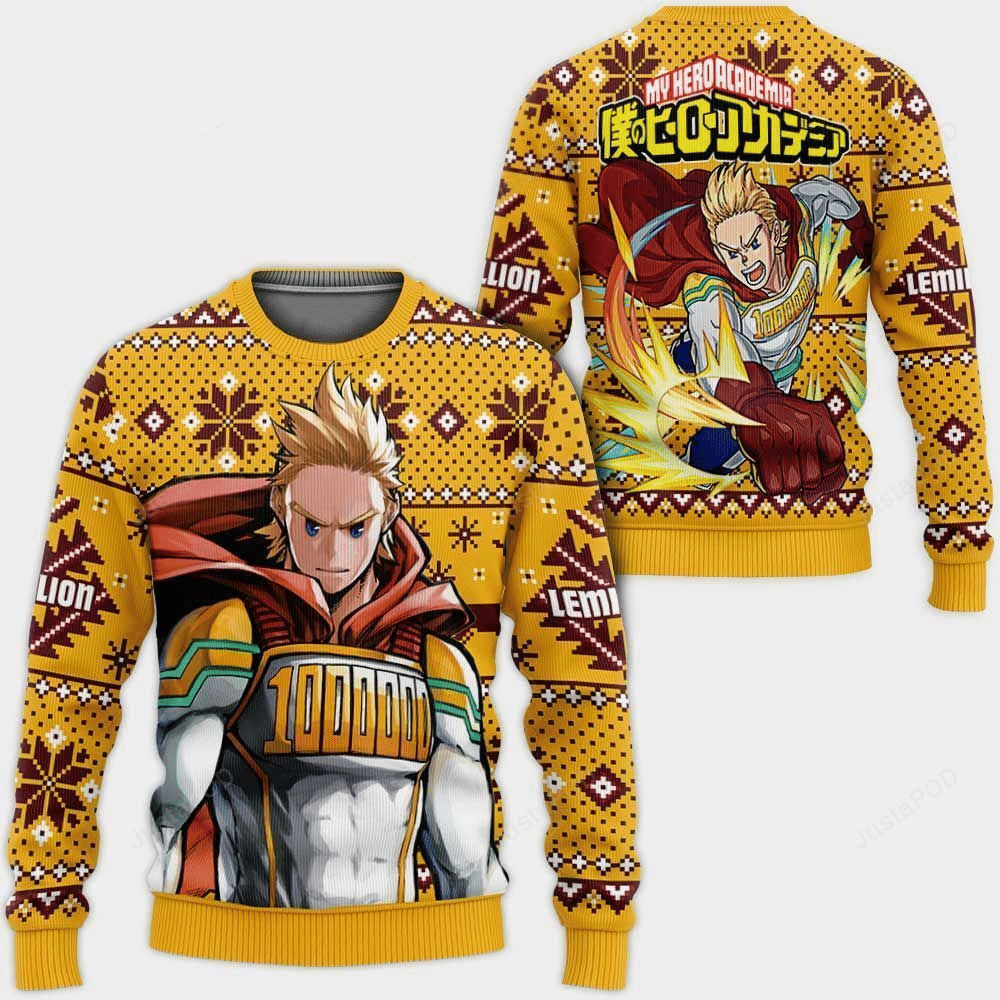 Mirio Togata My Hero Academia Anime Christmas Wool Knitted Ugly Sweater