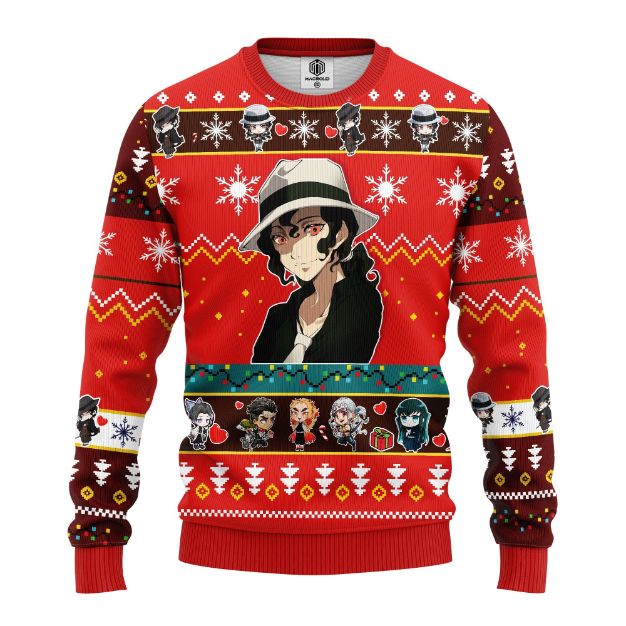 Muzan Kibutsuji Christmas Demon Slayer Anime Ugly Christmas Sweater