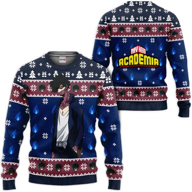 My Hero Academia Dabi Anime Ugly Christmas Knitted Sweater